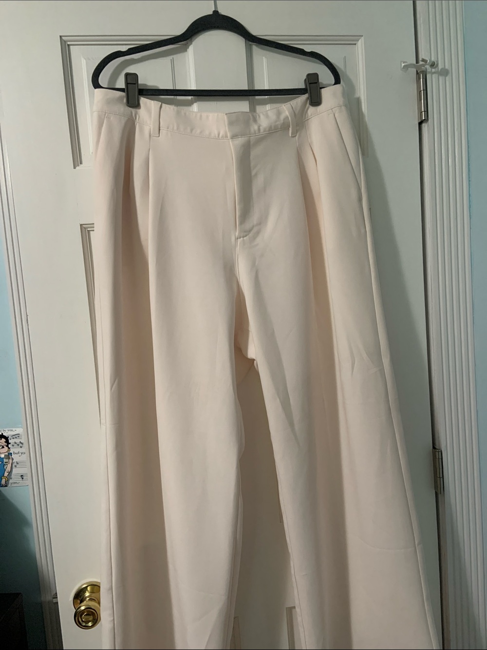 Gap Easy Trousers Wide Leg Cream Pants size 20